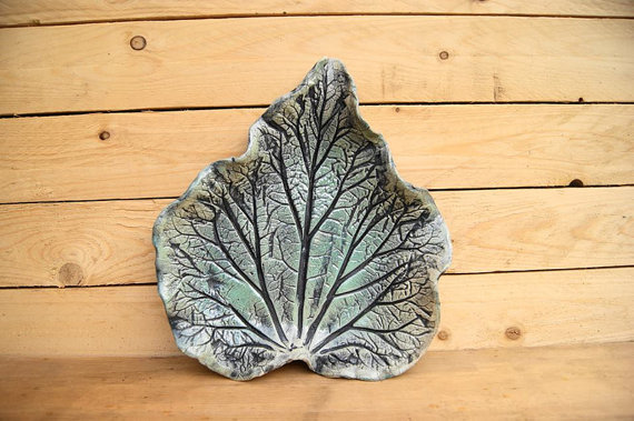 DUŻY LIŚĆ CERAMICZNY